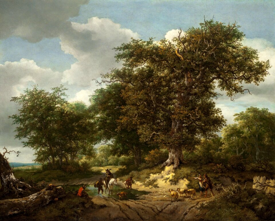 Oil painting scenery