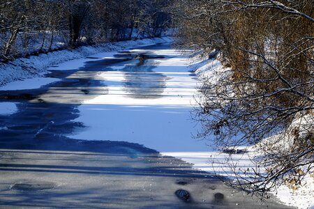 Winter snow silent