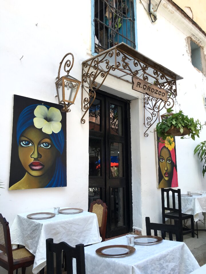 Restaurant entrance outdoors