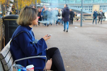Smoking london art photo