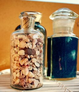 Colors colored glass shells