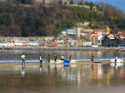 San sebastian travel miniature effect
