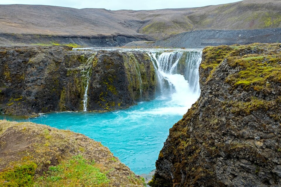 Landscape nature white water