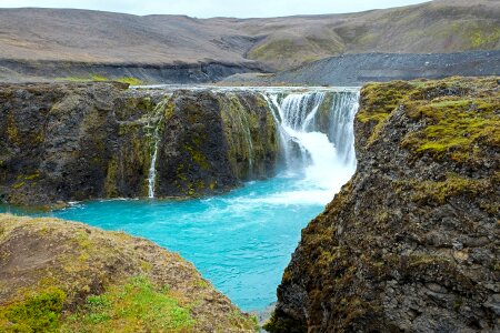 Landscape nature white water