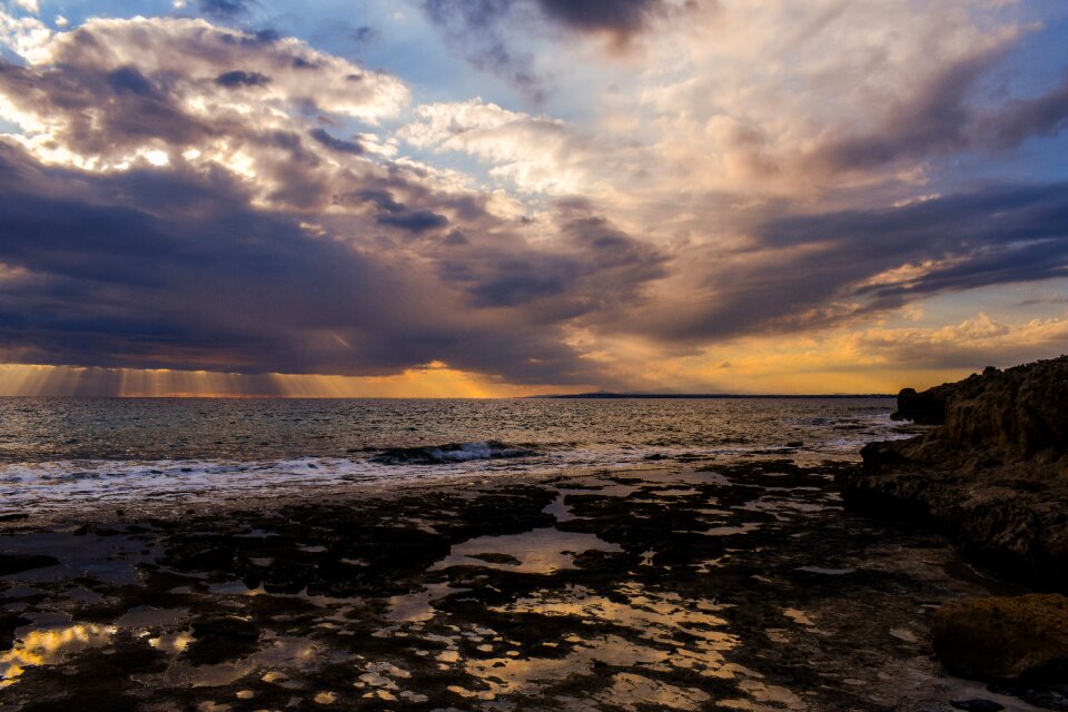 Coast sky clouds