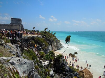 Mexico beach maya photo