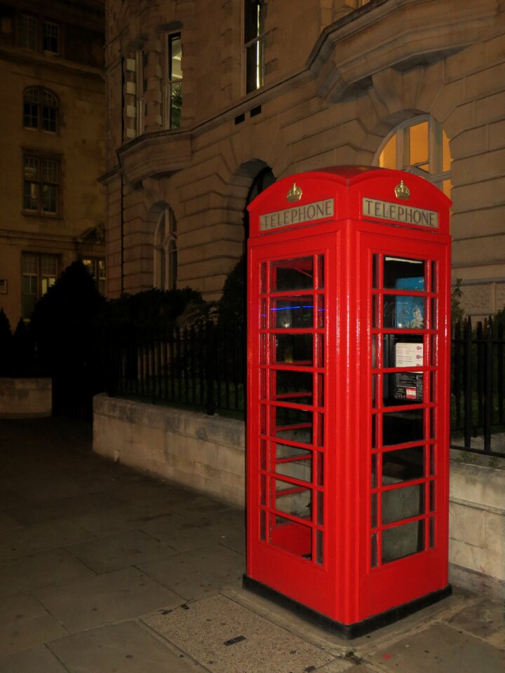 Red telephone box telephone house phone