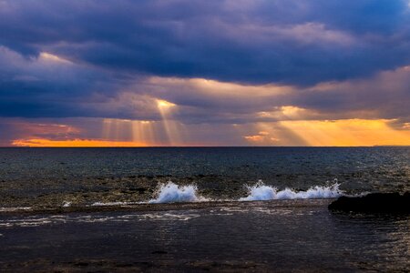 Coast sky clouds