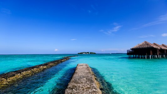 Maldives sea blue sky