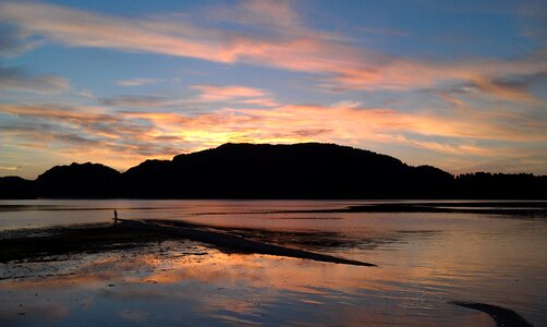 Fjord abendstimmung blue hour