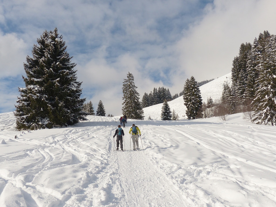 Snow shoe trek snow shoes snow hiking