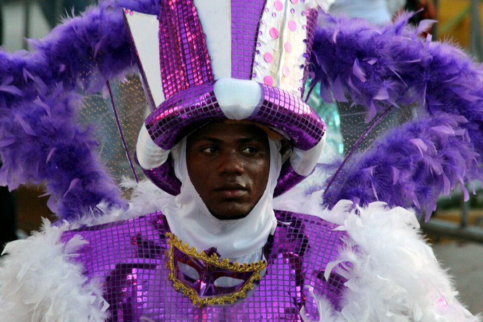 Masquerade costume person