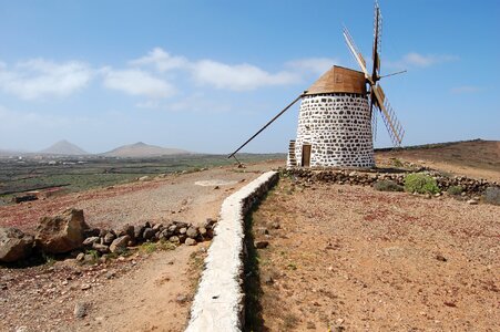 Windmill landscape canary islands