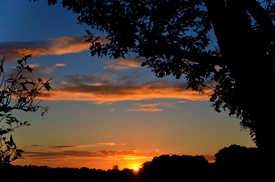 Setting sun abendstimmung sky