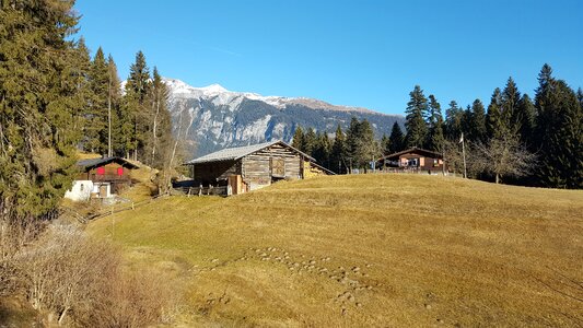 Nature idyll alpine hut photo