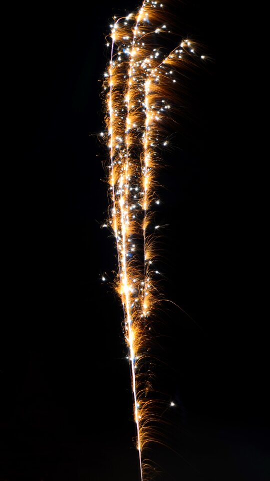 Pyrotechnics new year's day shower of sparks