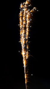Pyrotechnics new year's day shower of sparks photo