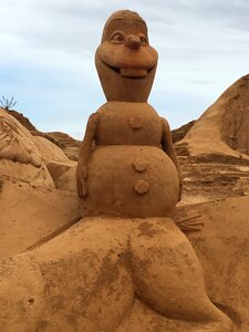 Sandburg beach sand sculpture photo