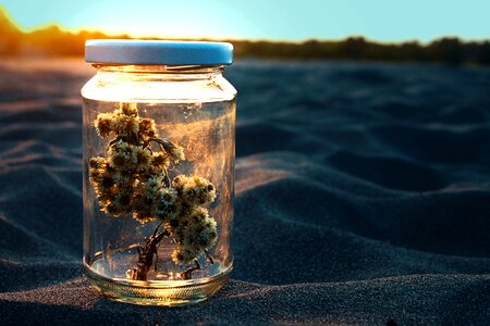 Sands sunset glass photo