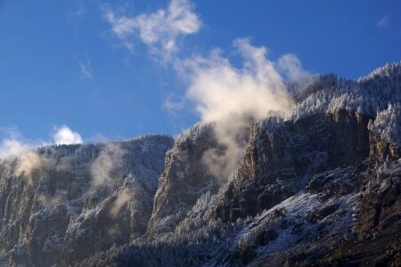 Haze rock alpine photo
