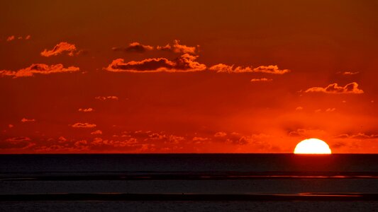 Sunset water sun photo