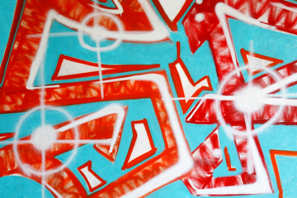 Hauswand wall painting colorful