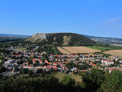 Historical houses panorama view photo