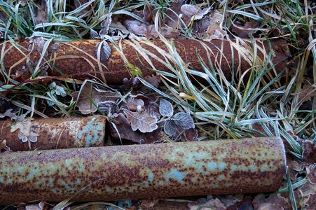 Metal tubes iron rust