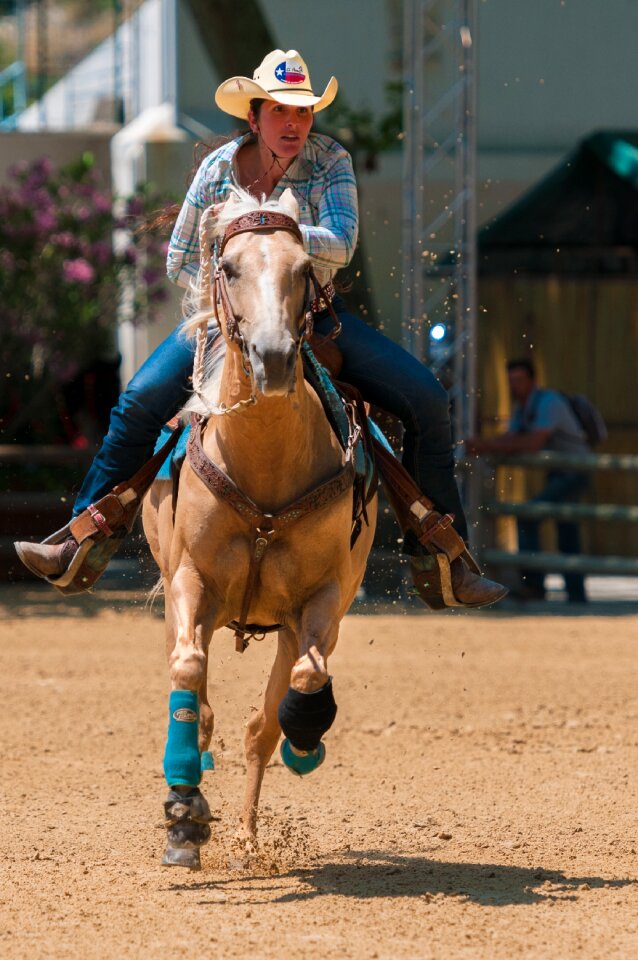 Western horseback riding competition