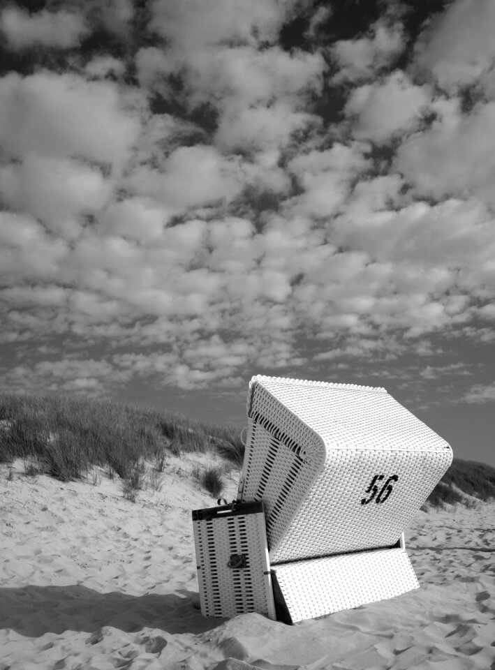 Clouds sky black and white