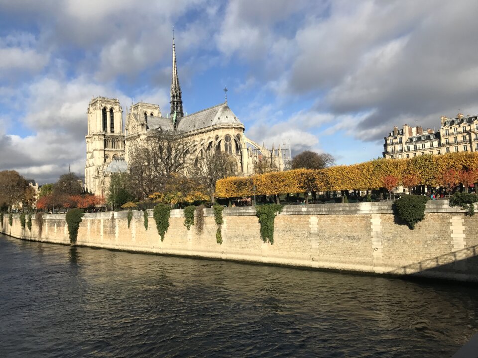 Cathedral paris seine photo