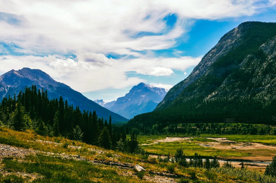 Sky clouds mountains photo