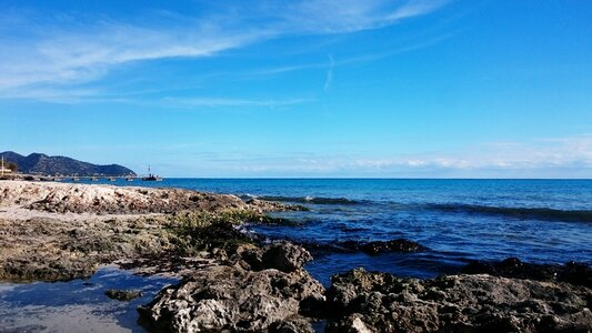Beach stones rock