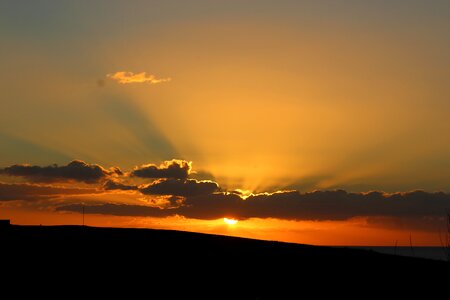 Sky sun dusk
