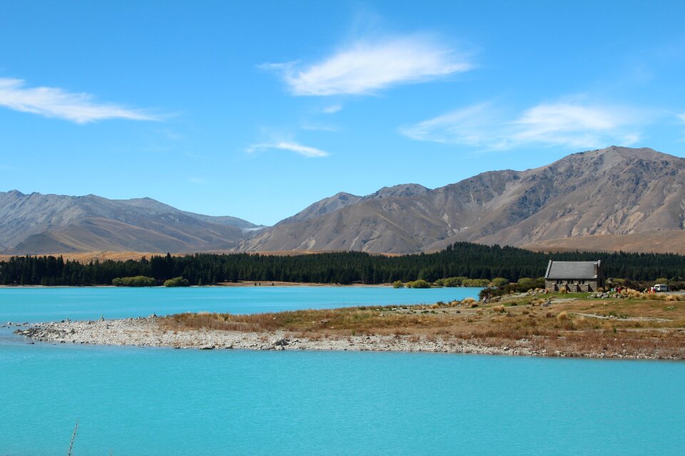 New zealand lake tekapo chapel photo