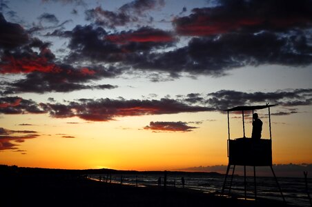 Baltic sea sunrise photo