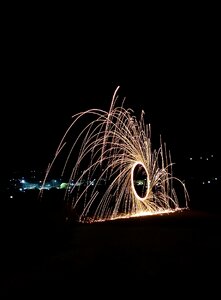 Night shutter sparks