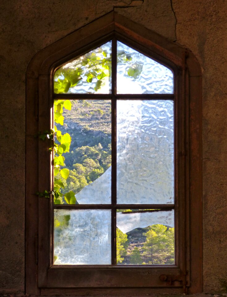 Broken glass abandonment ruin