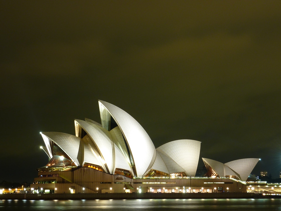 Opera house night concert hall