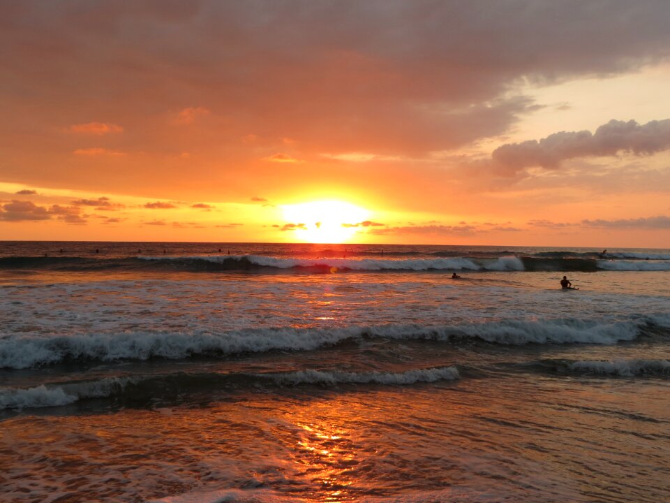 Sunset ocean america