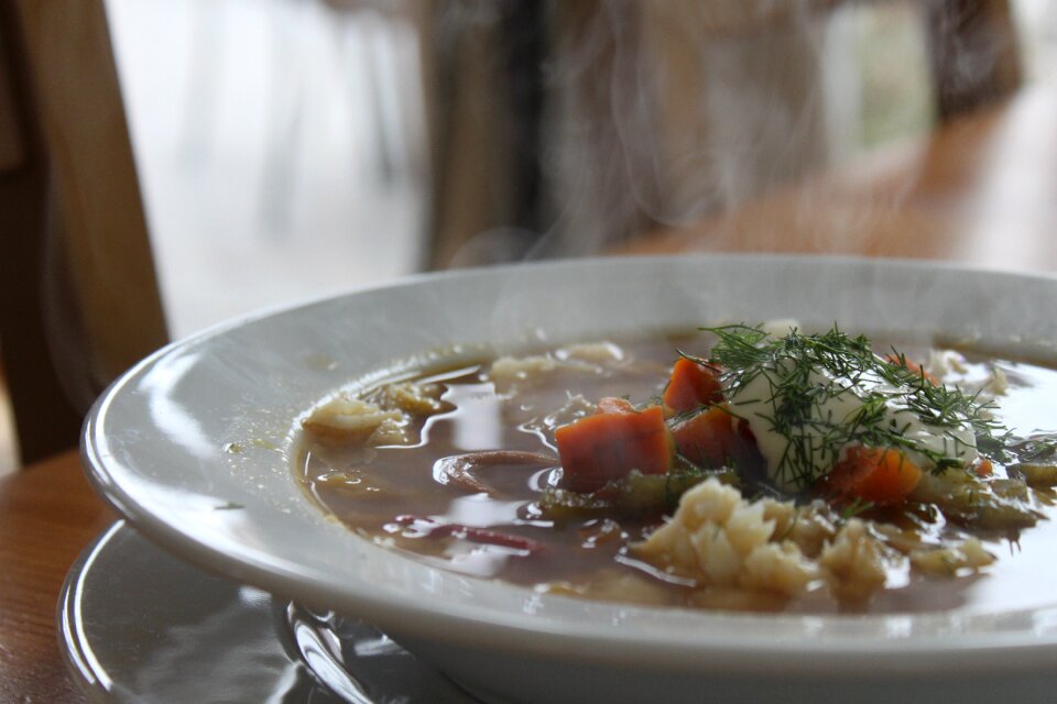 Fish soup sea meal