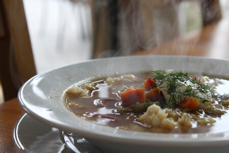 Fish soup sea meal