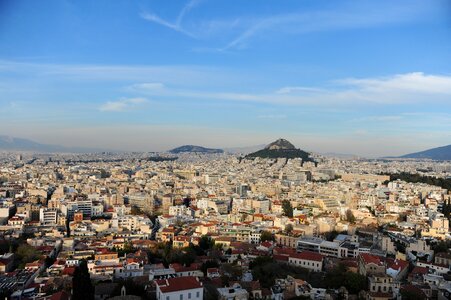 Athens a bird's eye view overlooking the photo