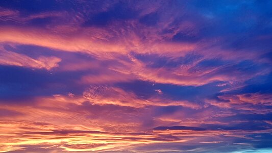 Evening sky november dresden photo