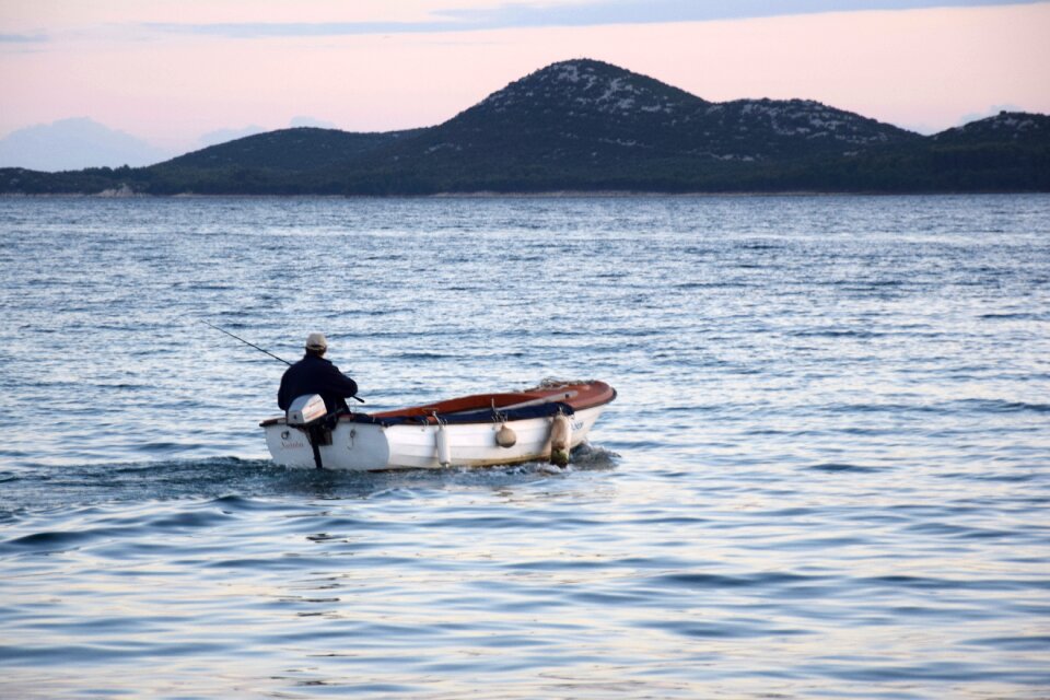 Man croatia fishing photo