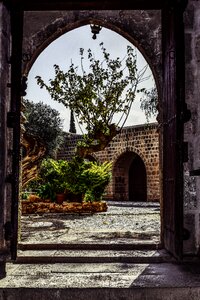 Monastery courtyard architecture
