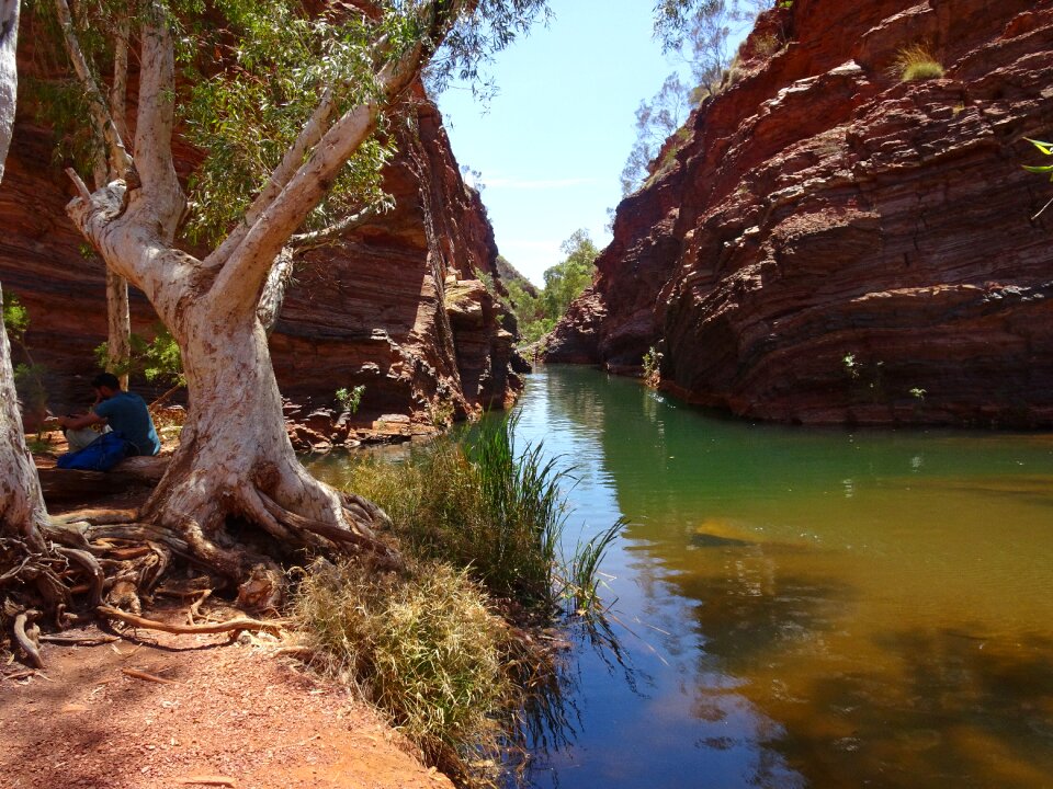 Landscape rock formation western australia