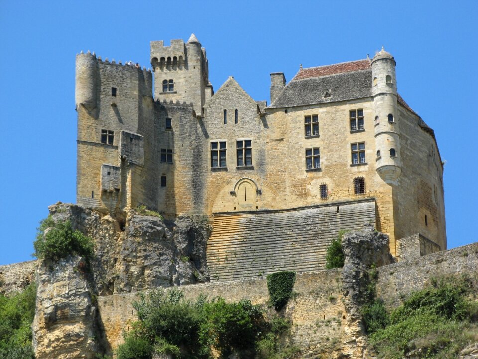Castle beynac and cazenac france