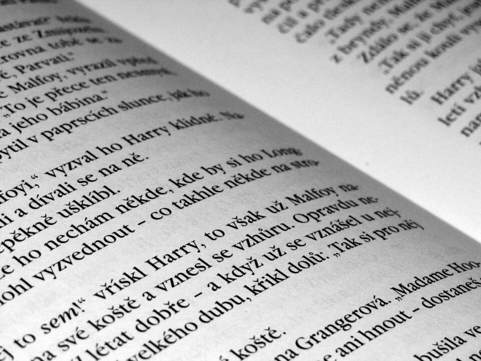 Font letters the words