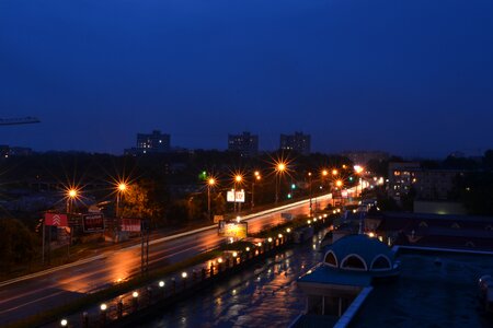 Night city sussia lights photo